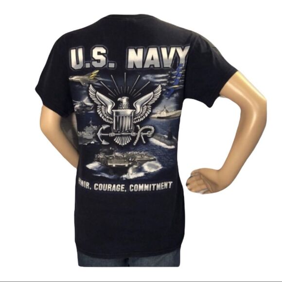 Gildan Other - US Navy Honor Courage Commitment Tee Shirt S